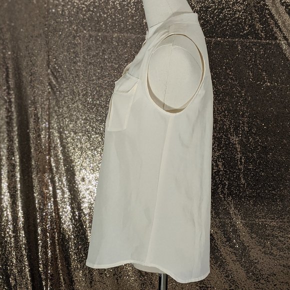 J. CREW WHITE TANK TOP | SIZE 0 - Picture 3 of 5